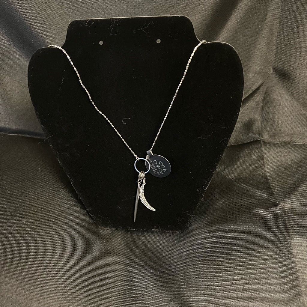 Silver Inc Charm Necklace